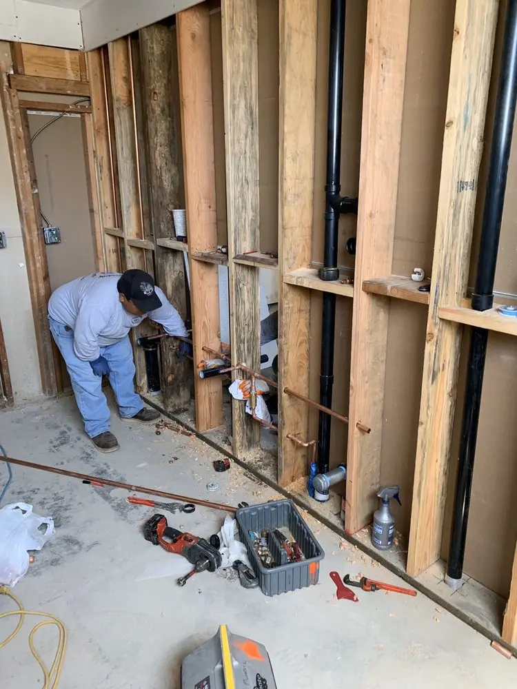 Commercial rough-in plumbing for Gas Line Repair in Seven Springs